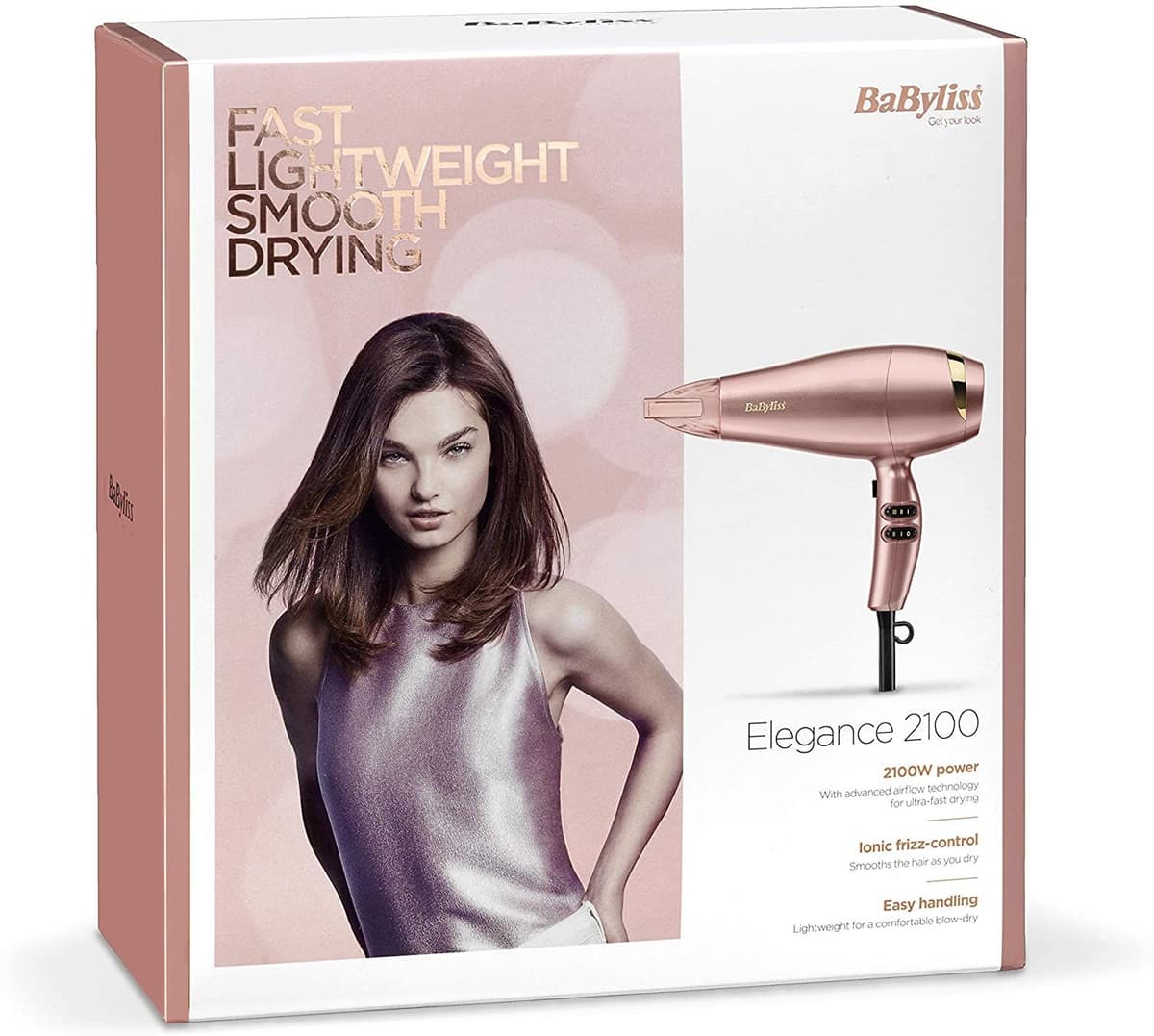 Babyliss Elegance 2100W Hair Dryer With advanced airflow technology for ultra-quick - UK Plug