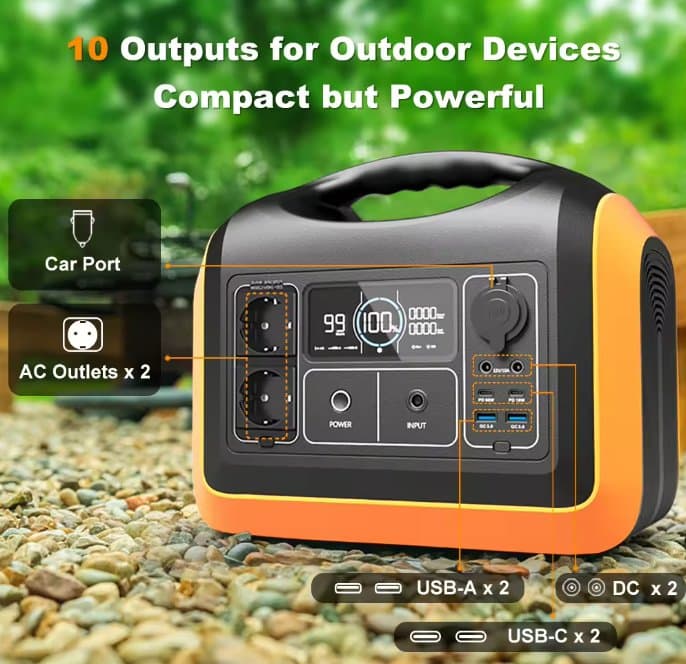 Solar generator 1000w 1200w Portable power station Camping Emergency 110v 220v Solar Generator Portable Power Station