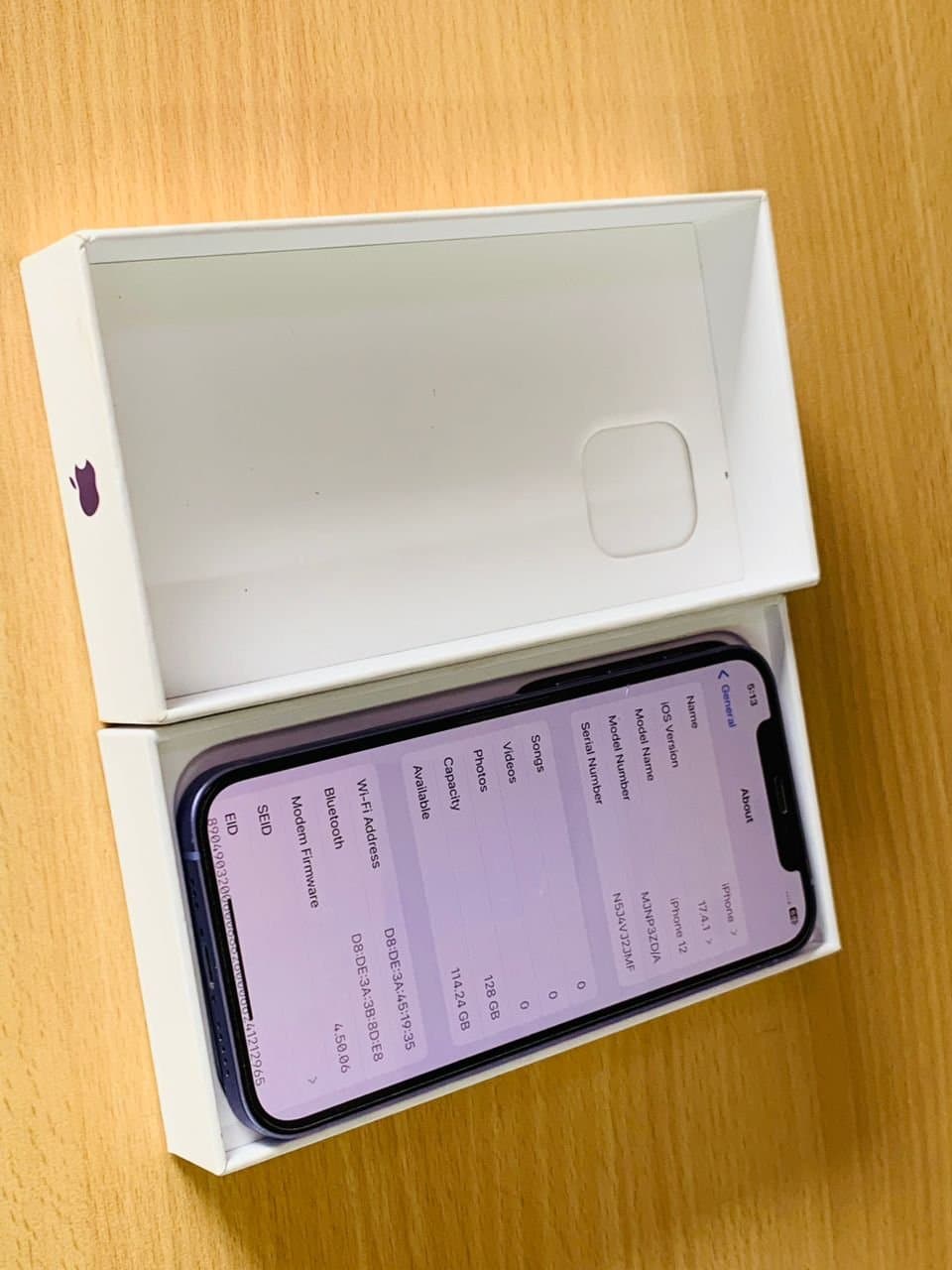 iPhone 12 Original 128GB storage