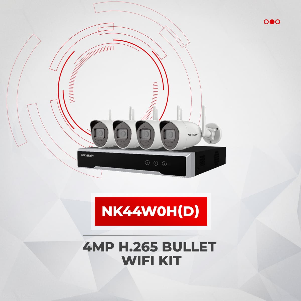 4MP H.265 Bullet WiFi Kit