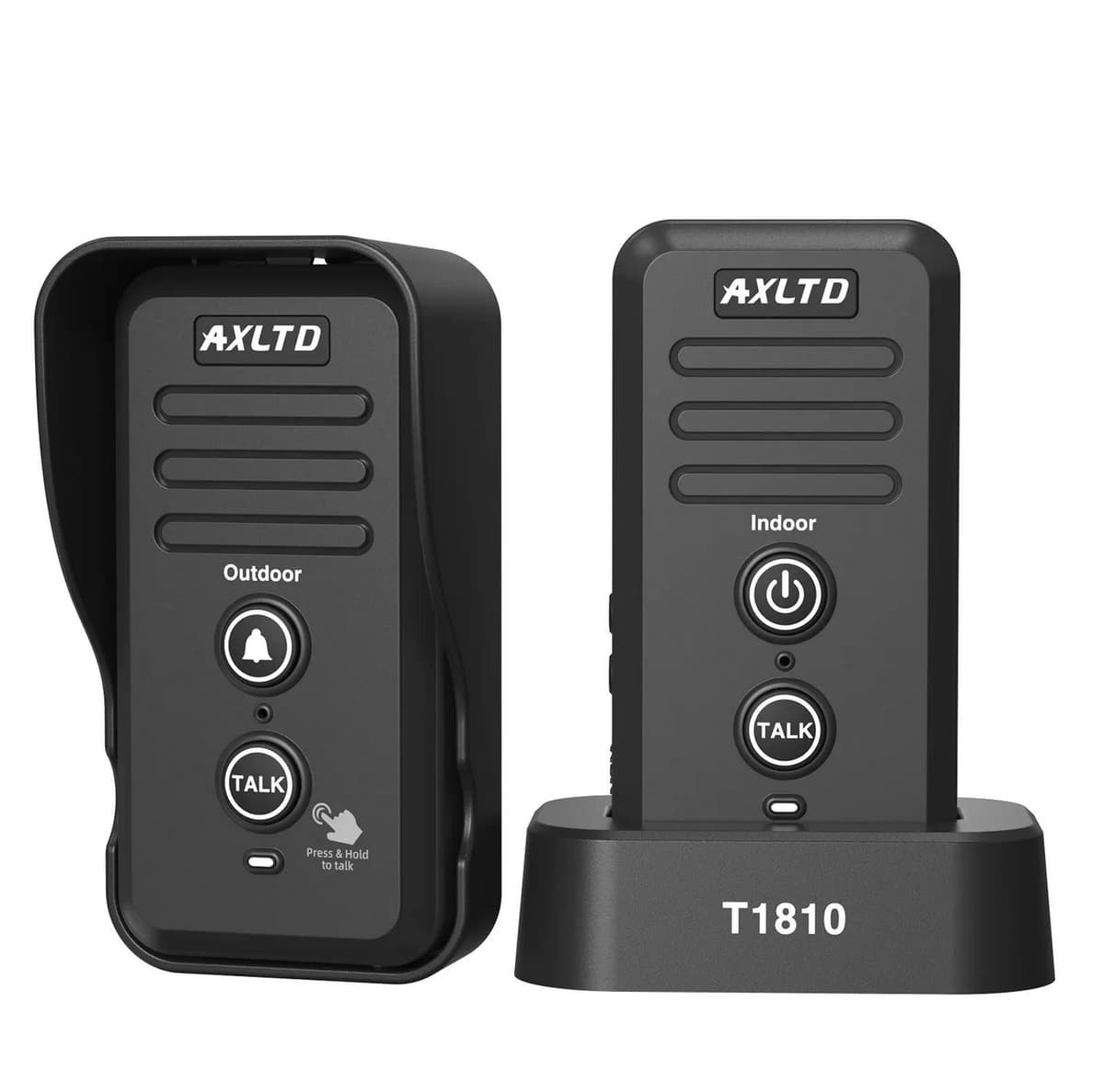 Wireless Intercom Radio, 2 Way Ring Doorbell For Home And Office, 1/2 Mile Long Range Two-Way Talk Security System