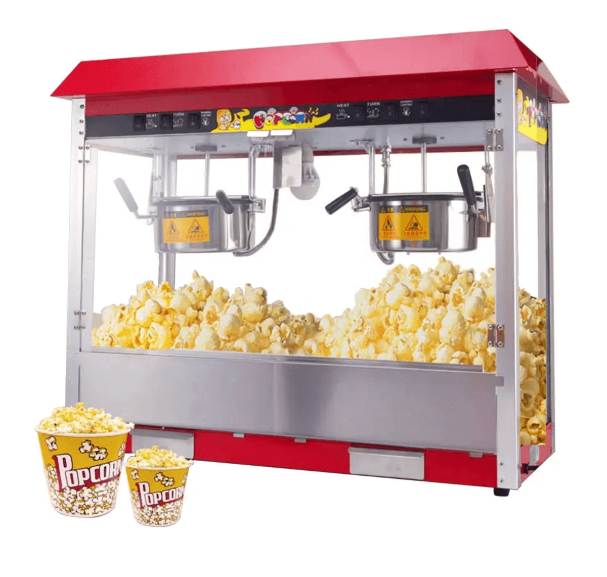 Popcorn Machine, Big Automation Popcorn Making Machine, Hot Air Popcorn Maker, Popcorn Machine Commercial Pop Corn Machine - Big