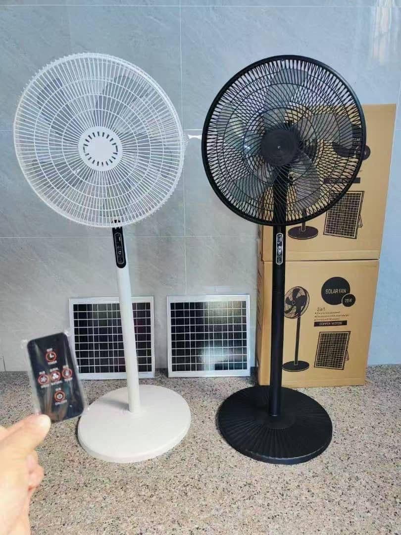 2-in-1 Solar Rechargeable Fan - Strong Airflow