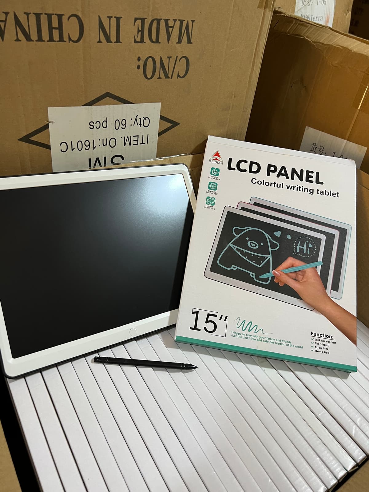 15inches Kids LCD Writing Tablet / Writing Panel - Fun, Reusable Board