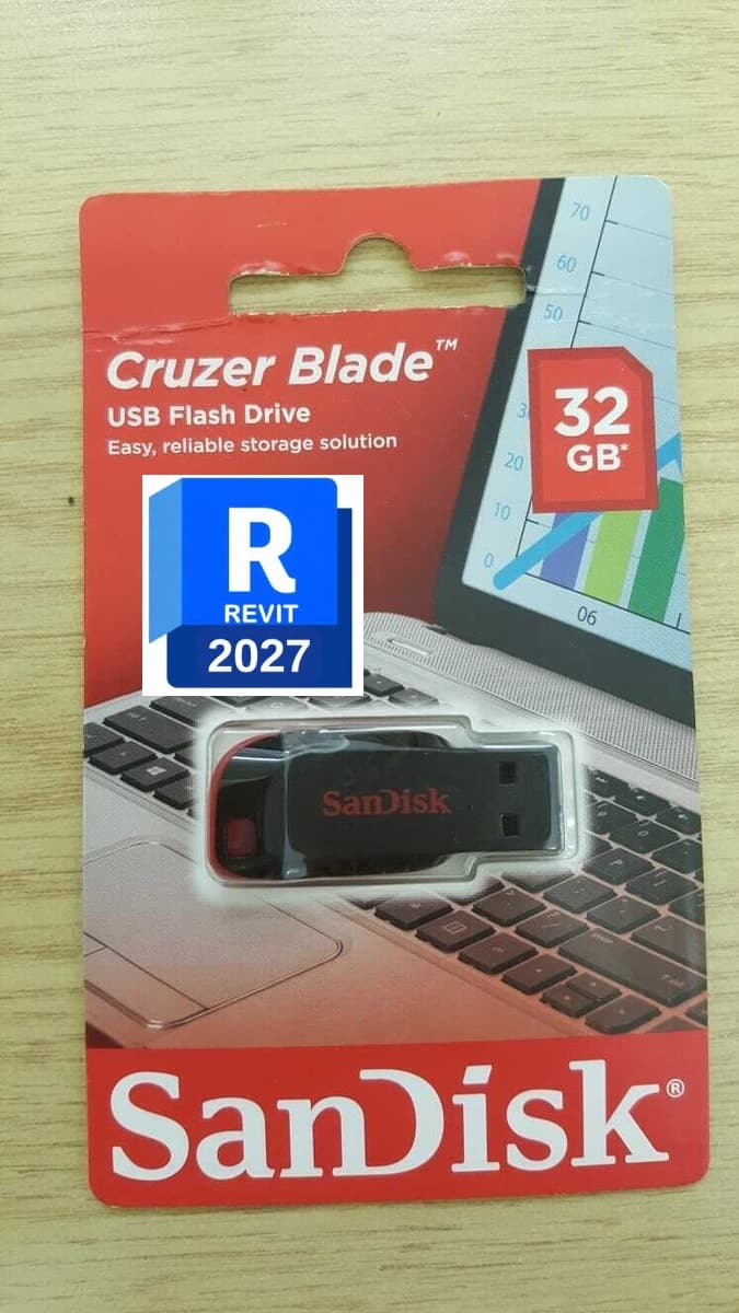 32gb Usb Pendrive (With Autodesk Revit 2027Inside)