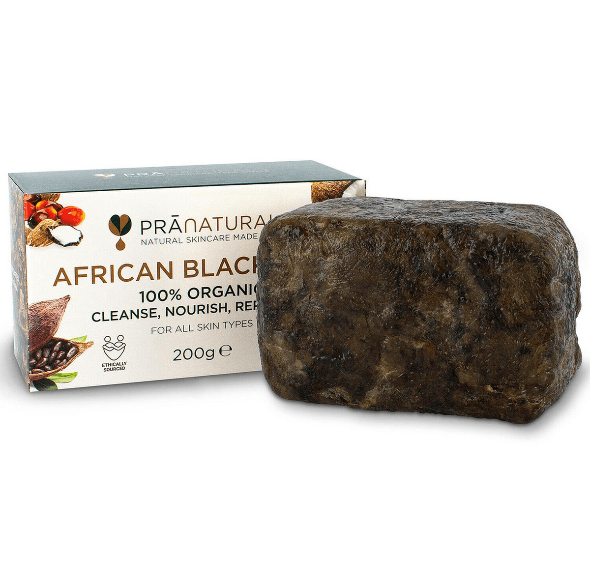 Pranaturals Soap - African Organic Black Soap