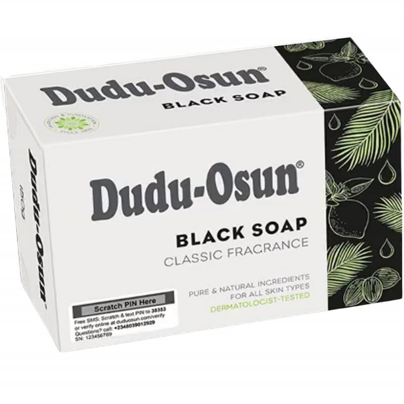 Dudu Osun African Black Soap Dudu-Osun For Eczema, Acne, Fungus Dermatitis Dark Spot 150G
