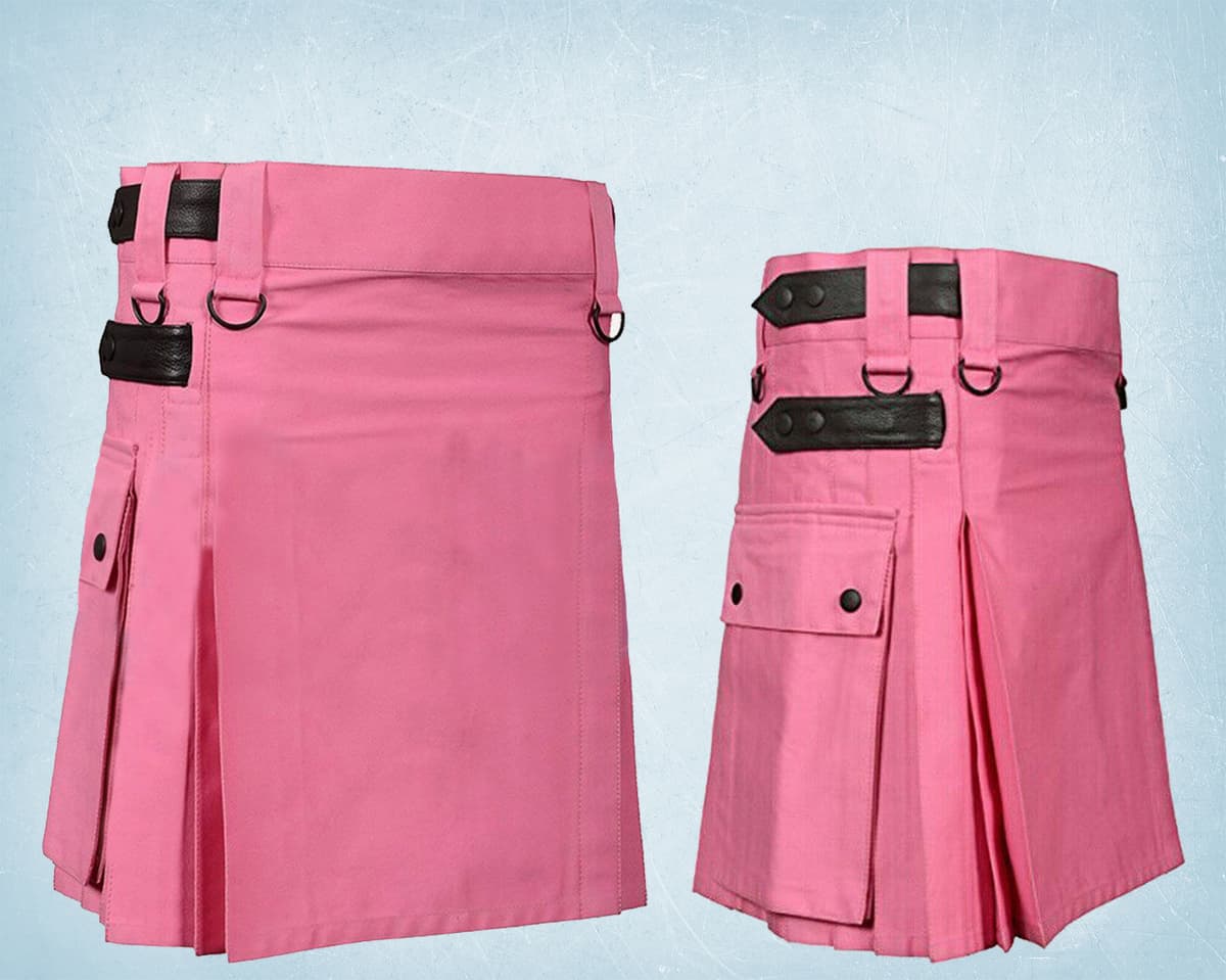 PINK FASHION UTILITY KILT FOR WOMEN