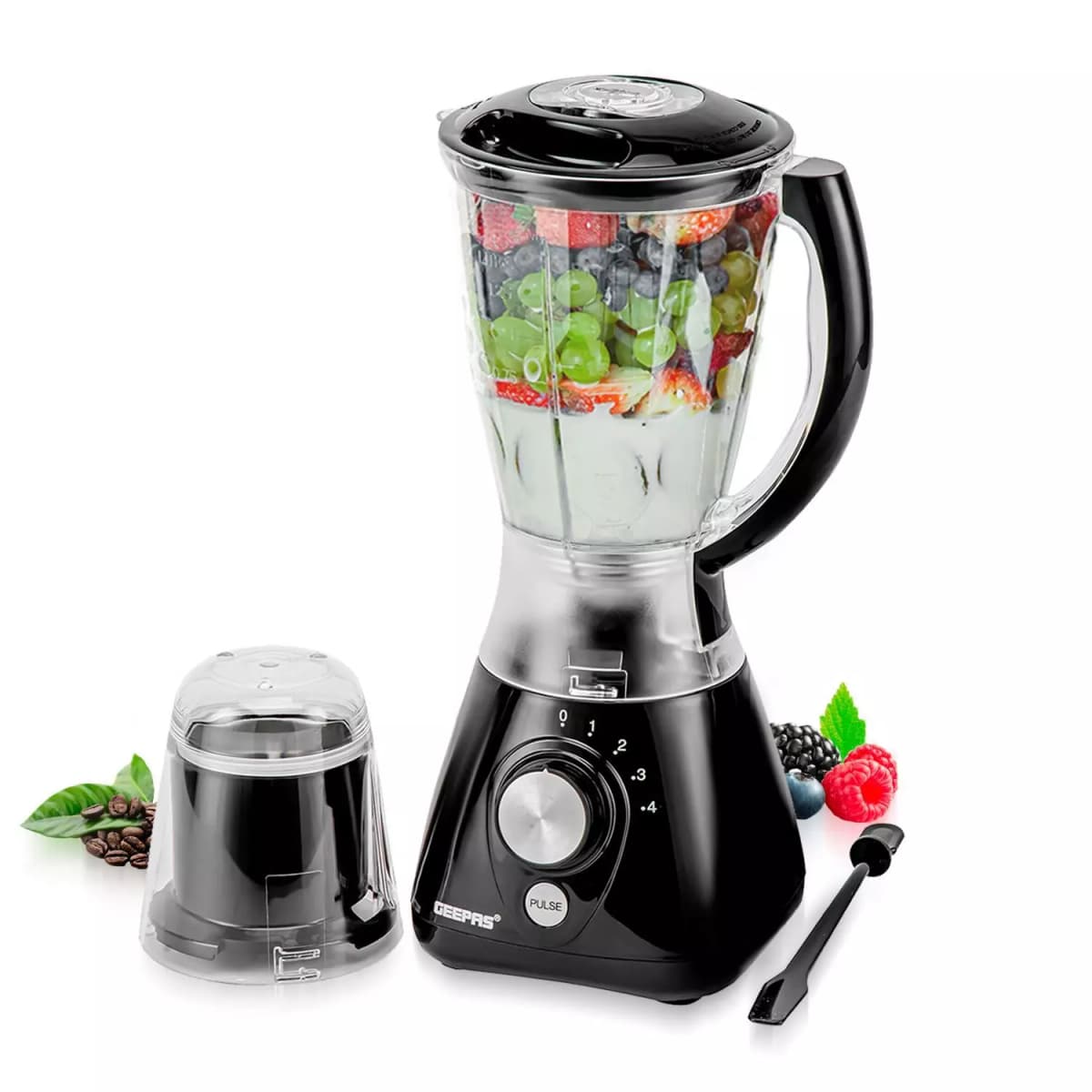 1.5L Jug Blender Smoothie Maker Mixer Blender Fruit Juicer Coffee Spice Grinder