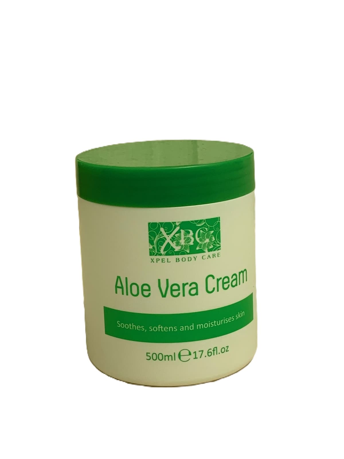 XBC Aloe Vera Cream 500ml | Soothing & Moisturising Body Care | Soothes, Softens & Hydrates Dry Skin | Xpel Body Care UK