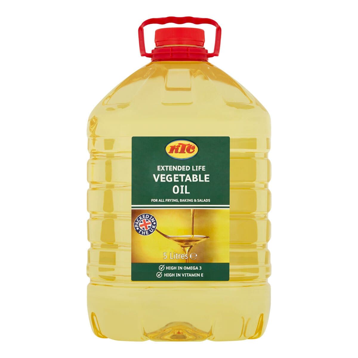 KTC Oil 5l Vegetable from UK 🇬🇧 for Frying Baking Salad with High Omega Vitamin-E Pack 5L vegetarians 🇬🇧