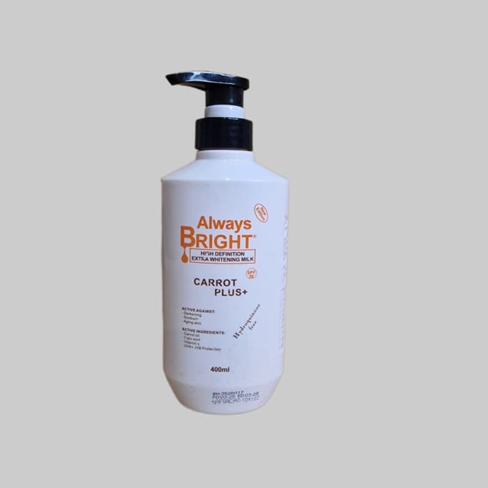 Always Bright Carrot Plus+ Flawless Moisturizing Body Milk Lotion