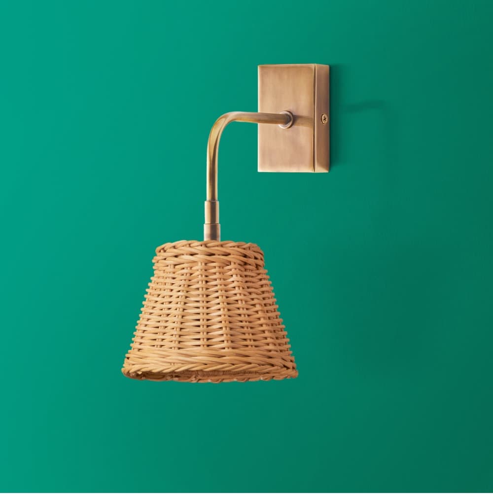 Matchbox Rechargeable Wall Fitting in Antique Brass