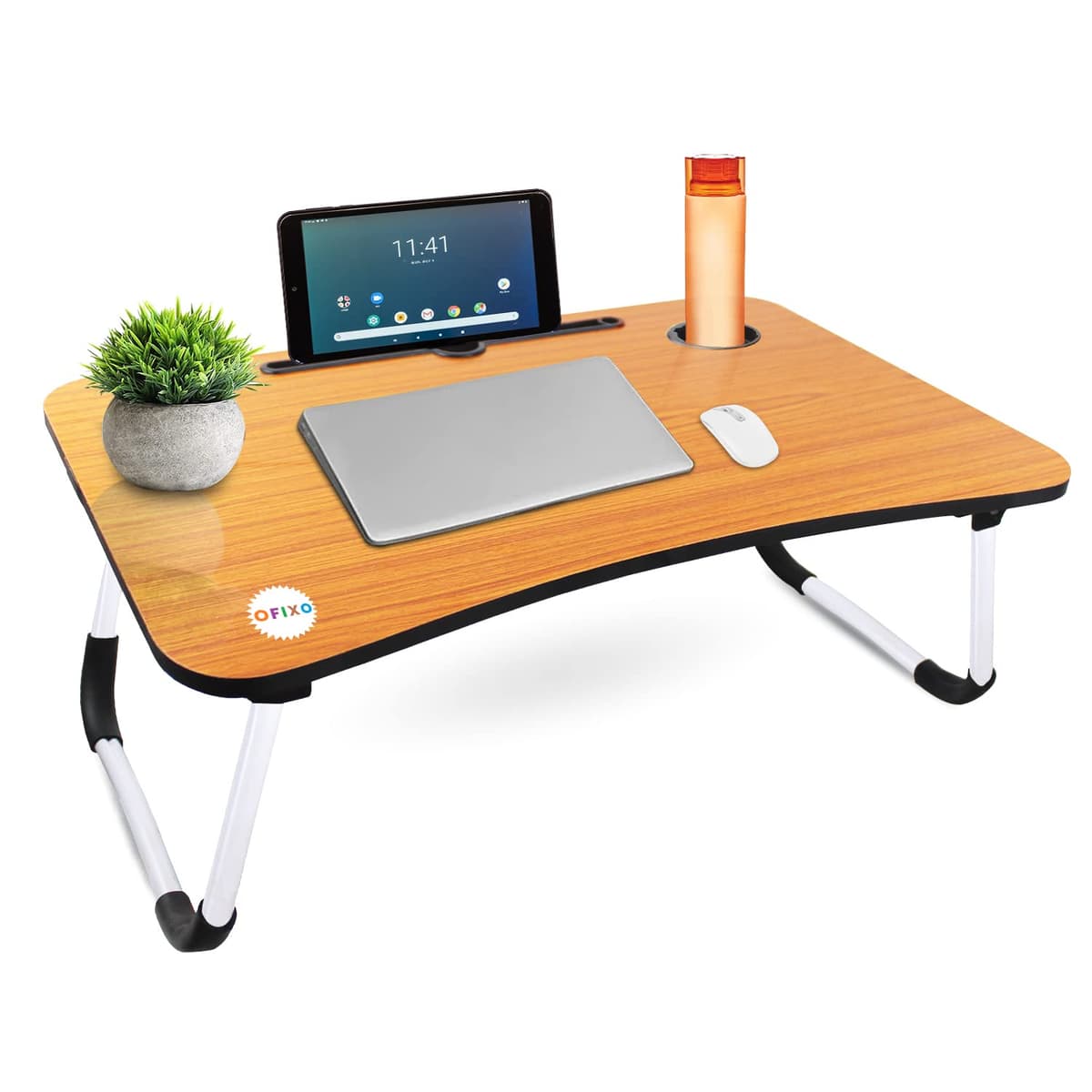 Foldable bedside laptop table