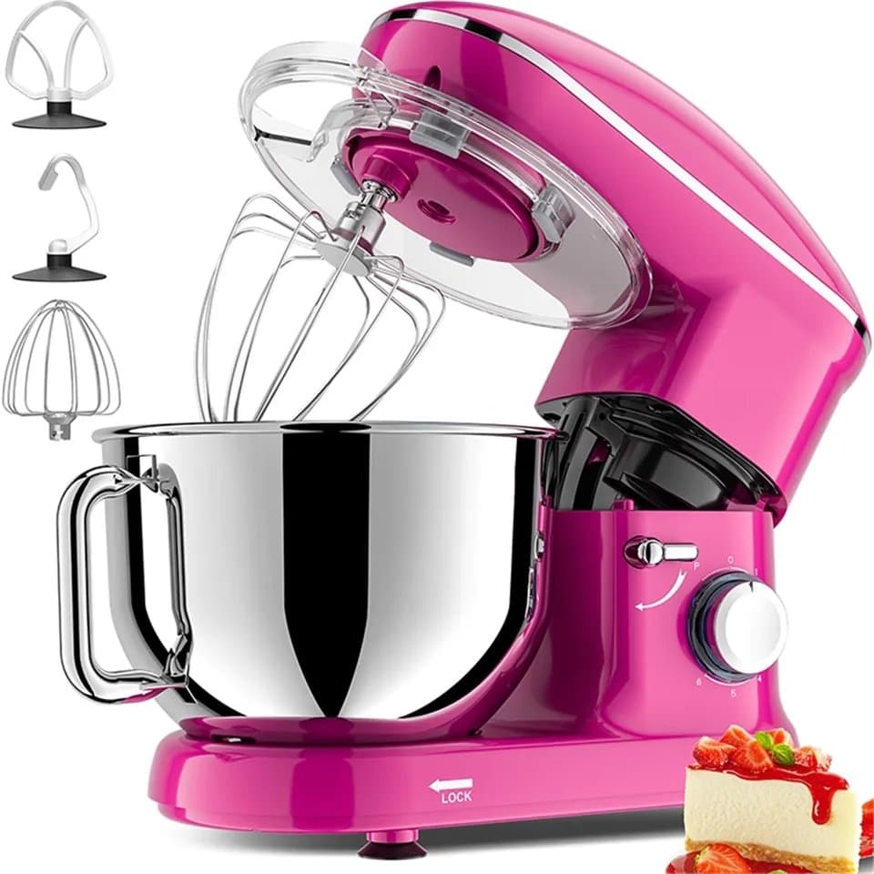 5L Electric Stand Mixer β 1400W 6-Speed Kitchen Food Mixer with Bowl, Dough Hook, Beater & Whisk
