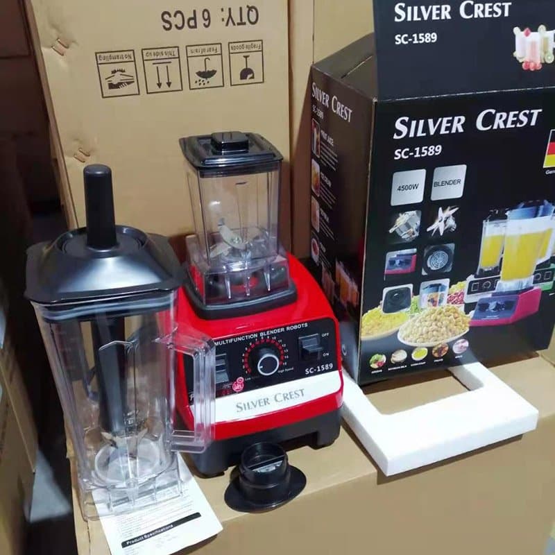 Silver Crest Blender Double Cup 4500w 2 in 1 Home Multifunction Blenders
