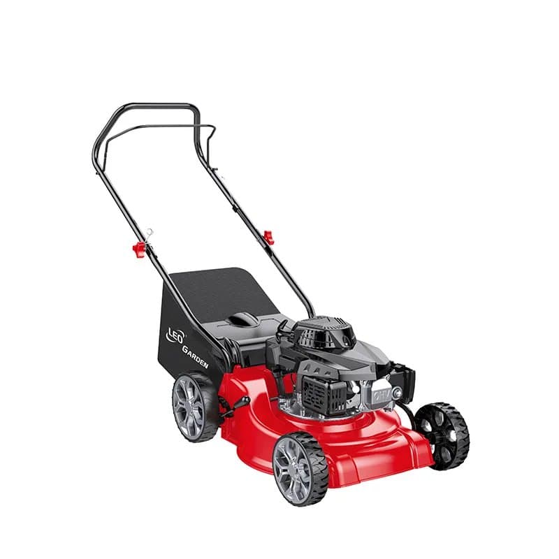 Lawn Mower 4-stroke Grass Cutter Garden Hand Push powered operated Gasoline Engine Petrol LEO LM40-E Self-Propelled Lawn Mower